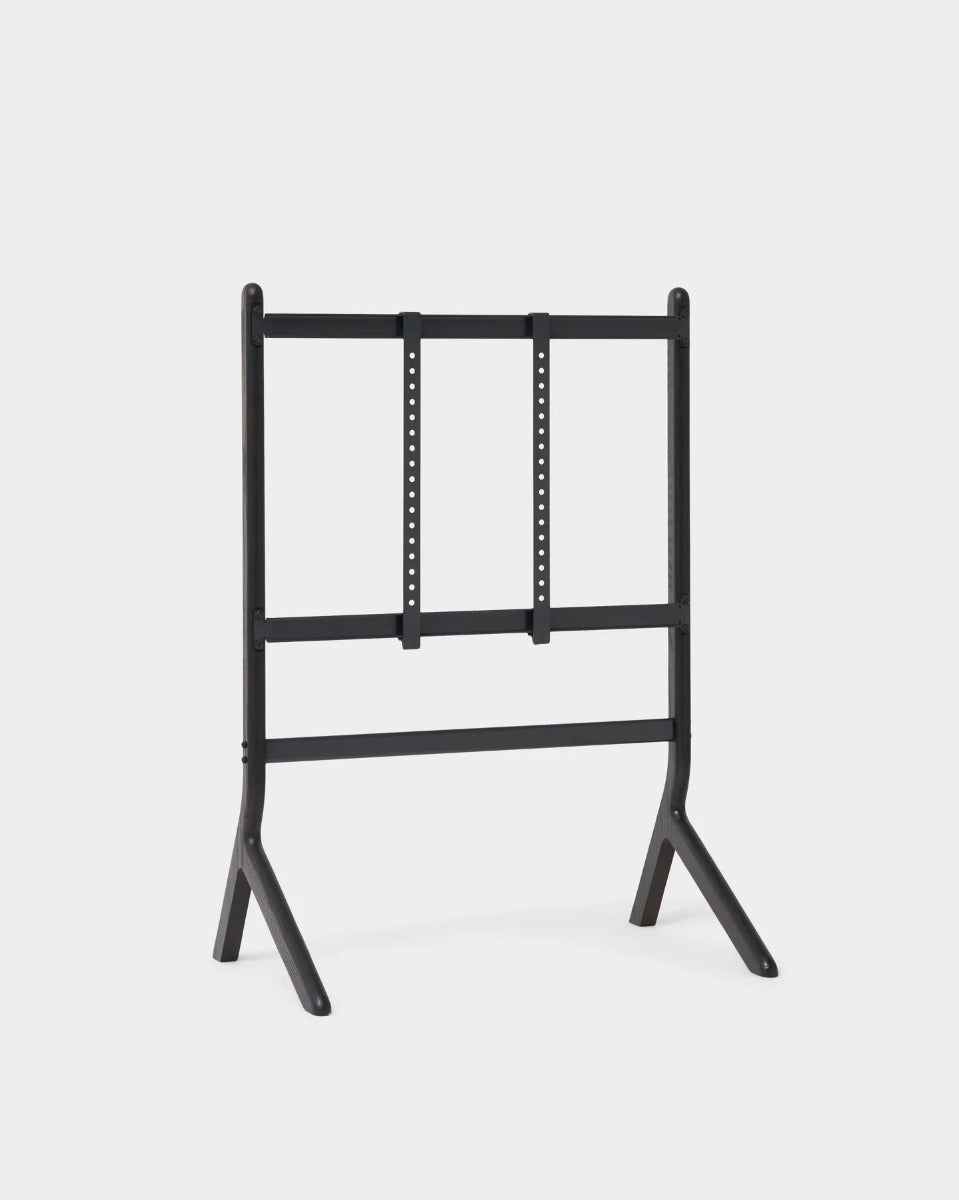 Hopper TV Stander - Black Oak - Pedestal