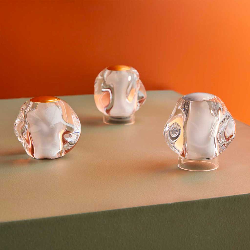 Ice Ball Batteri Bordlampe - Guld - Loom Design