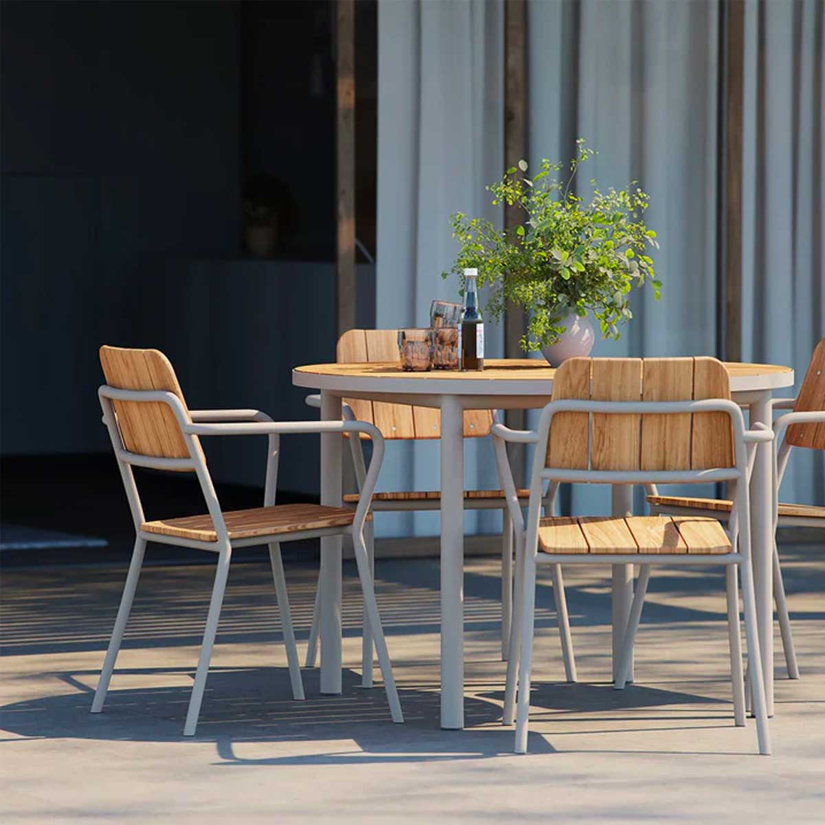 Kirra Dining Table - Ø110 - Taupe - SACKit
