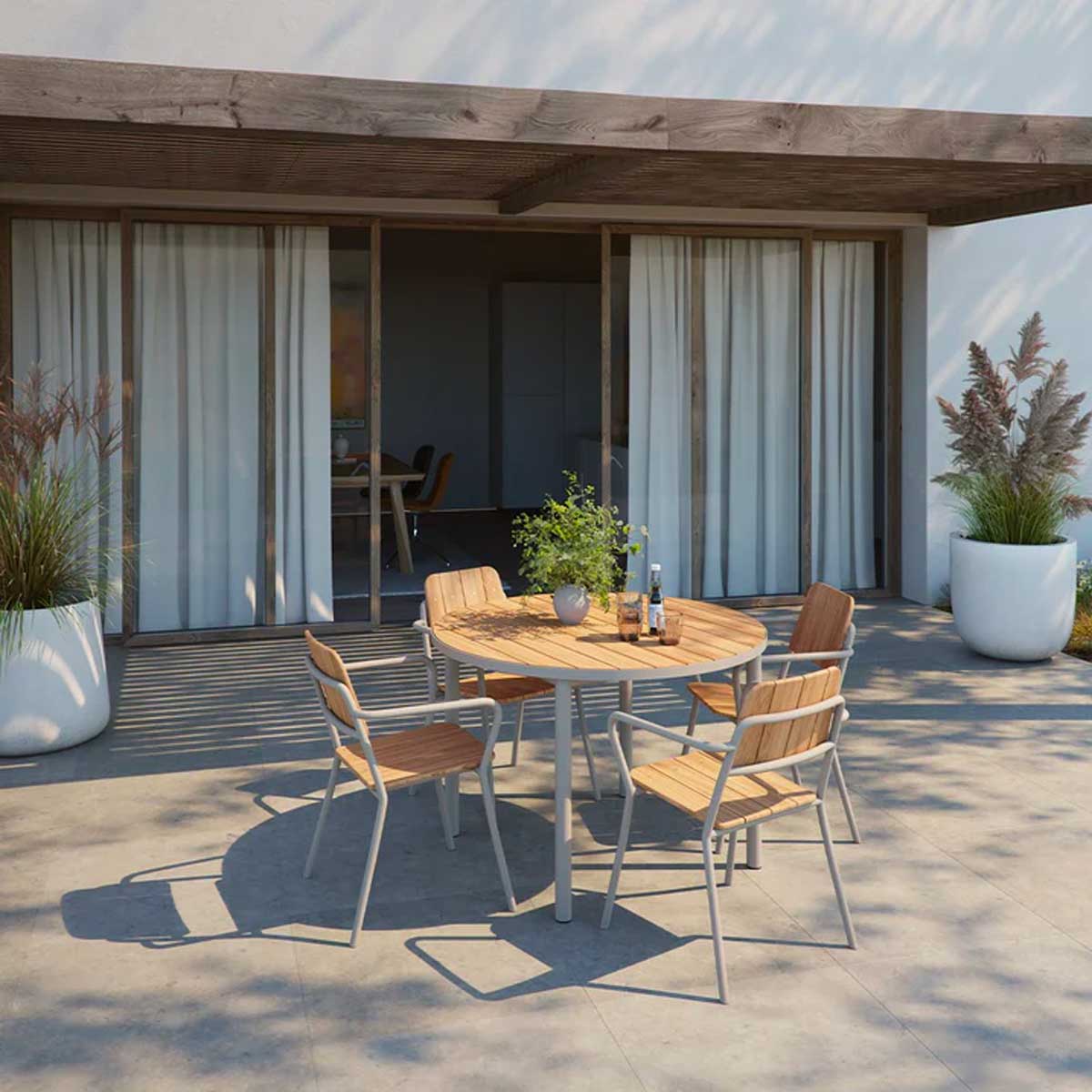 Kirra Dining Table - Ø110 - Taupe - SACKit