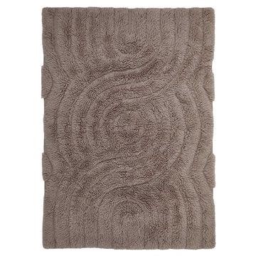 Swirl Shaggy Woolen Gulvtæppe -  Liv Interior 