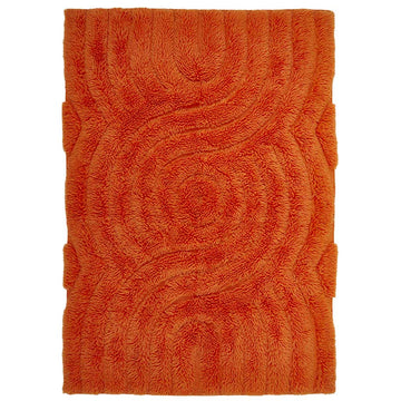 Swirl Shaggy Woolen Gulvtæppe - Liv Interior