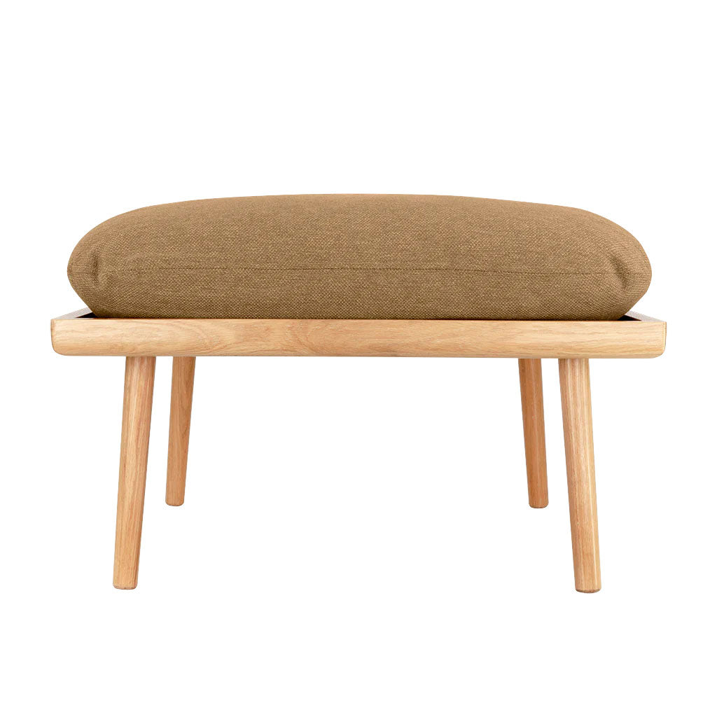 Lounge Around Shuffle Puf - Oak/Sugar Brown - Umage