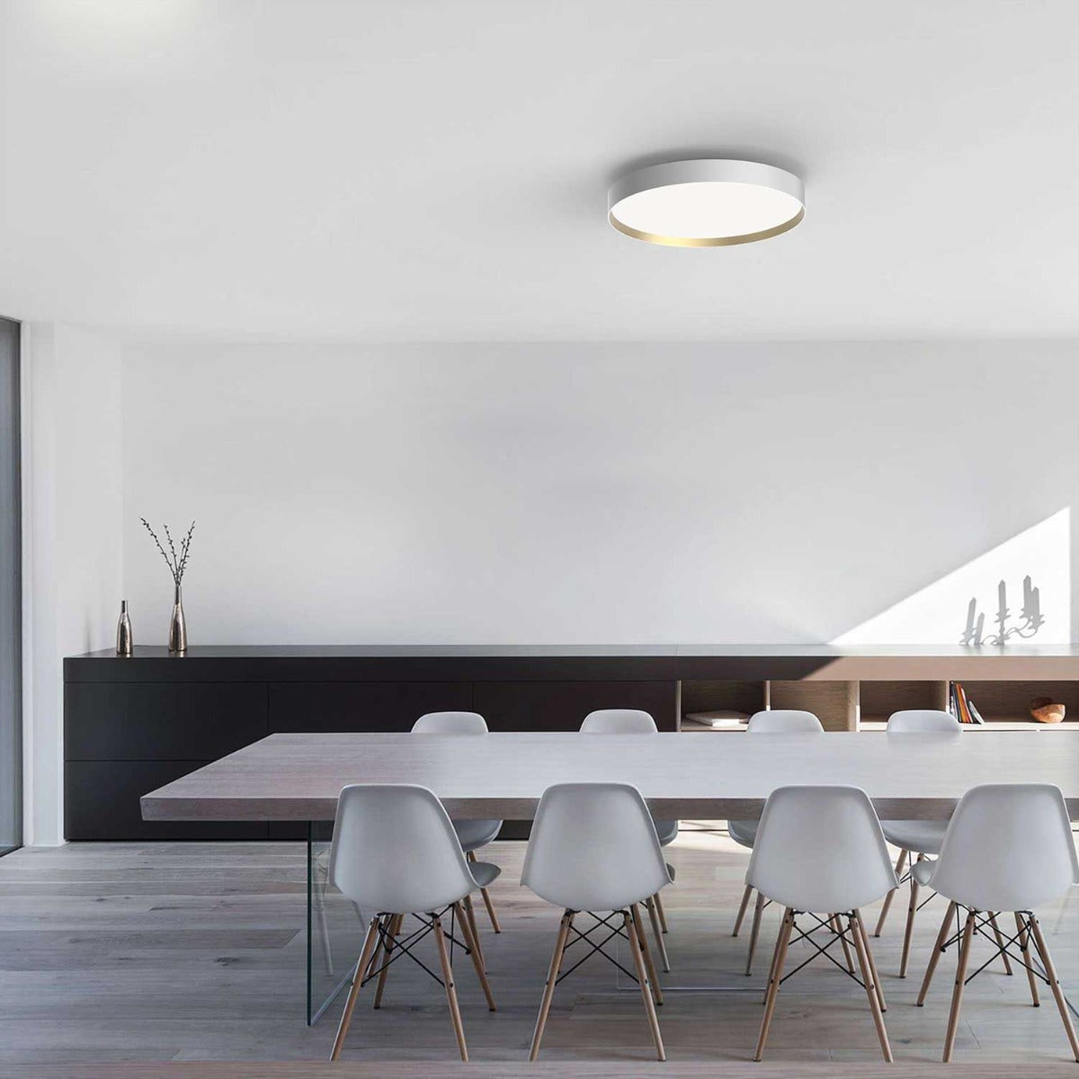 Lucia Ø60 Væg-/Loftlampe - Hvid Guld - Loom Design