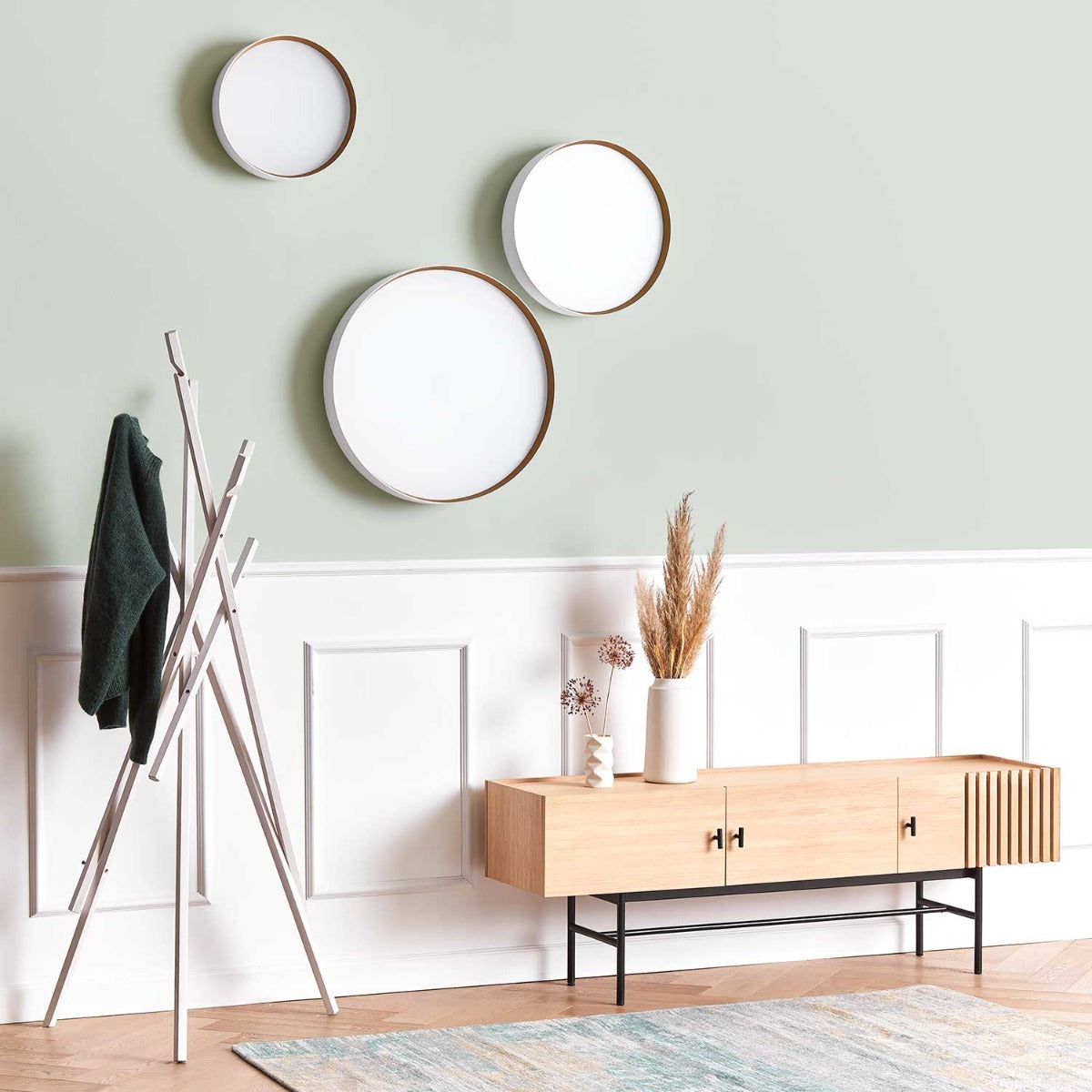 Lucia Ø35 Væg-/Loftlampe - Hvid Guld - Loom Design