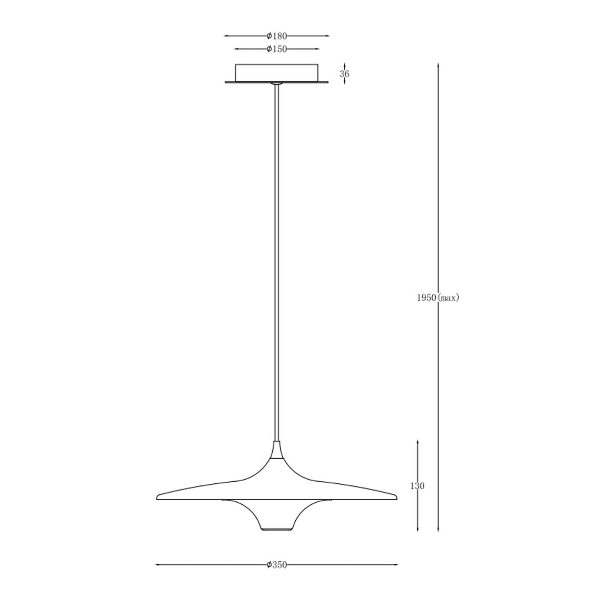 Moja 35 Pendel - Sort - Loom Design