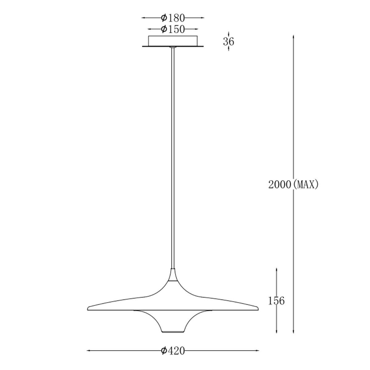 Moja 42 Pendel - Hvid - Loom Design