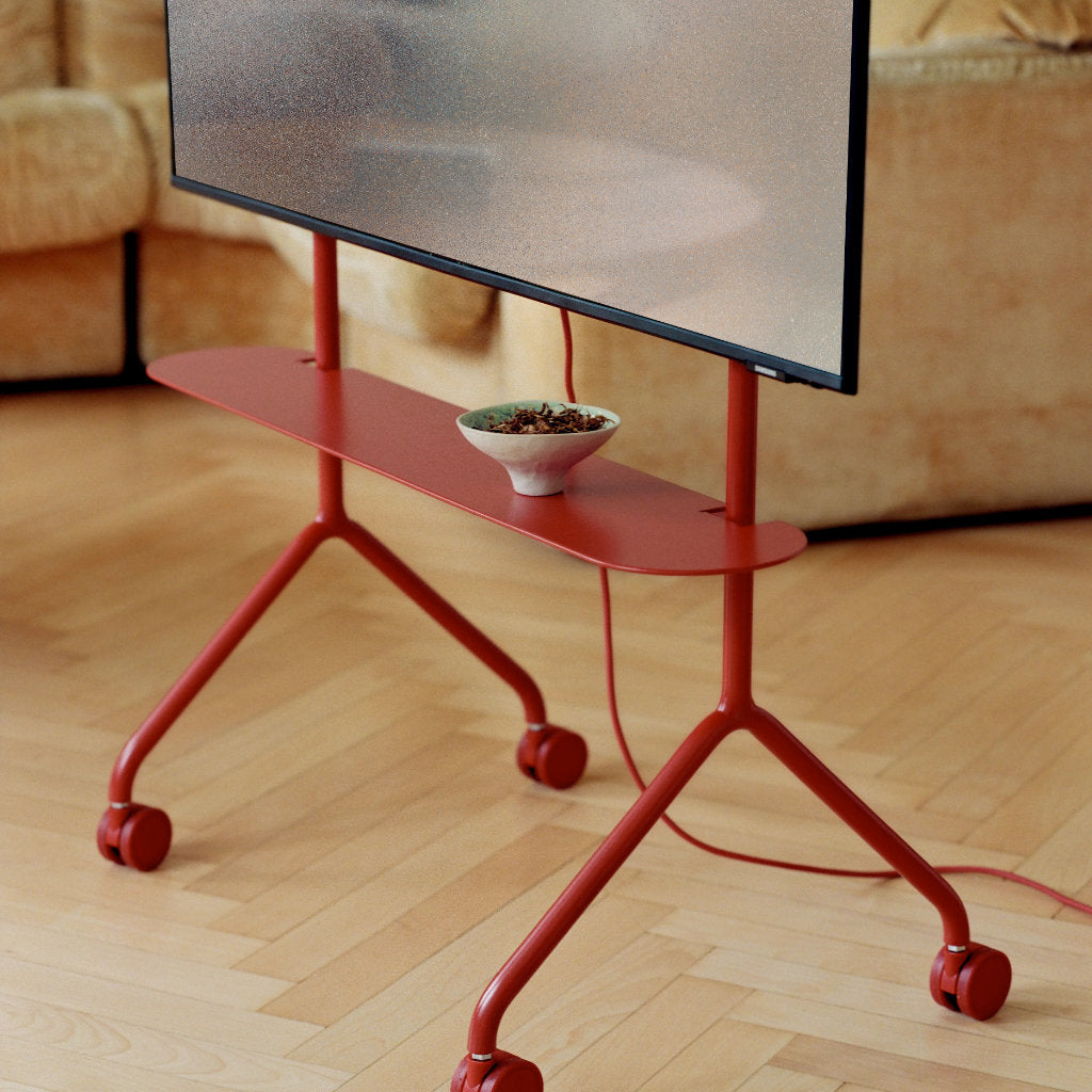 Moon Light TV Stander - Burnin' Red - Pedestal
