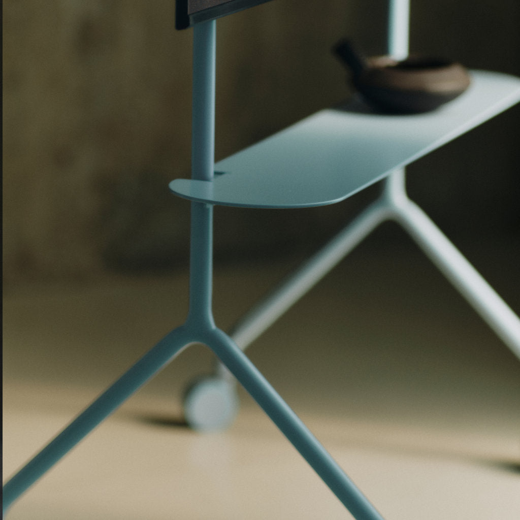 Moon Light TV Stander - Powder Blue - Pedestal