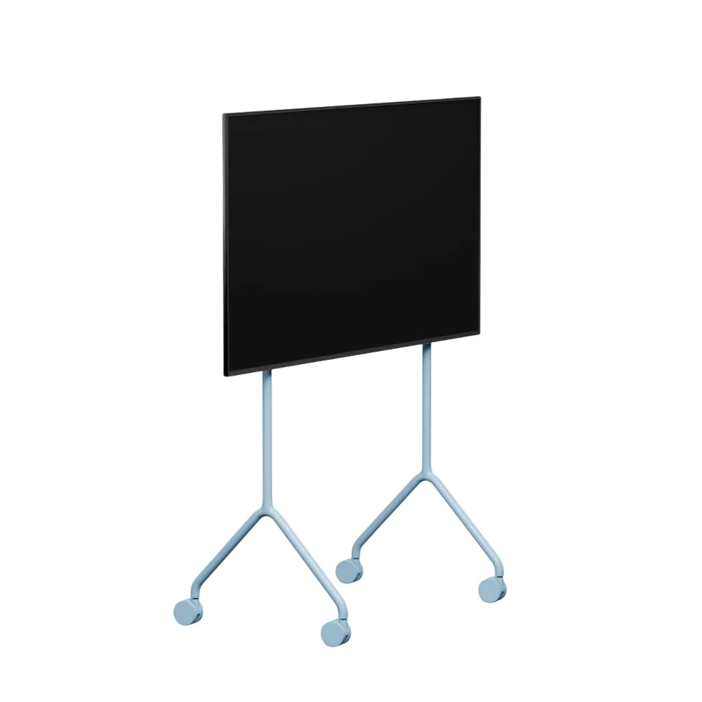 Moon Light TV Stander - Powder Blue - Pedestal