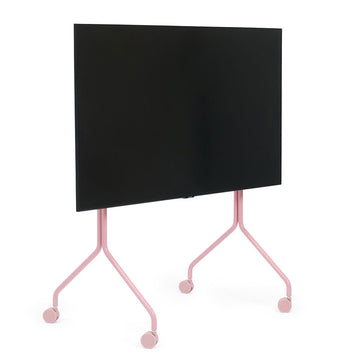 Moon Regular TV Stander - Bubble Gum - Pedestal