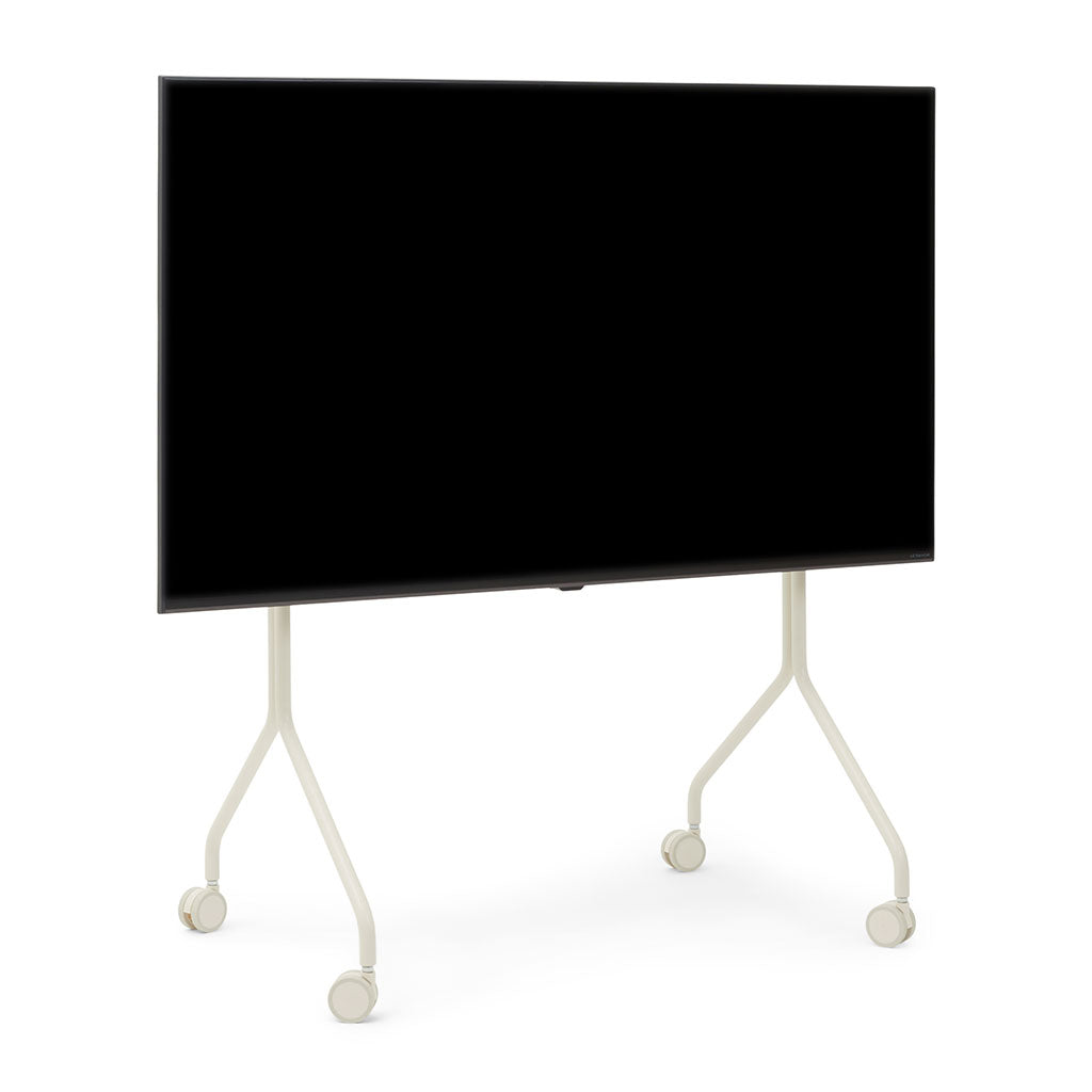 Moon Regular TV Stander - Pearl - Pedestal