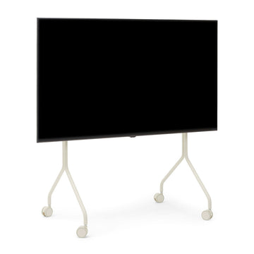 Moon Regular TV Stander - Pearl - Pedestal