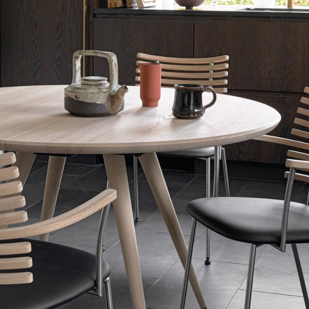 GM 3900 Edge spisebord Massiv top (Rund) - Naver Collection