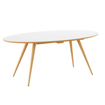 GM 3943 Edge spisebord Hvid Corian top (Oval) - Naver Collection