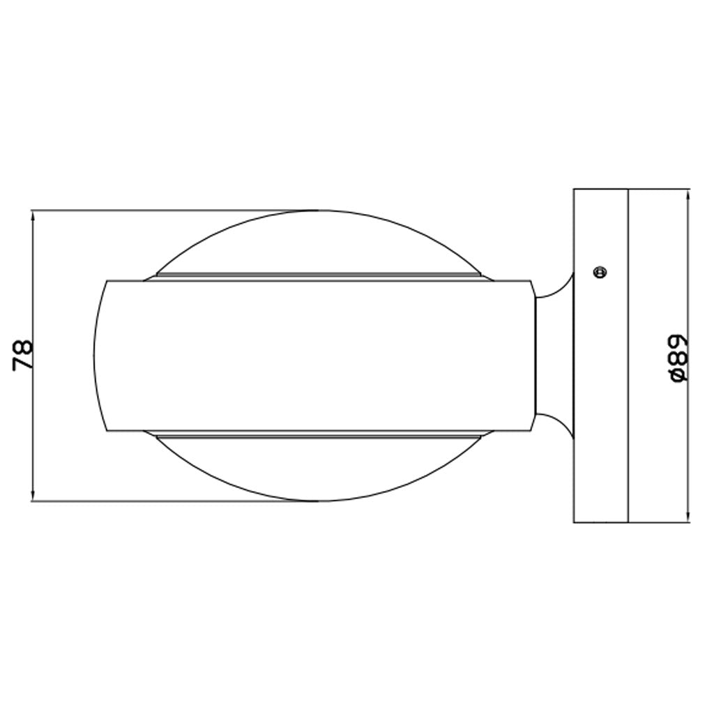 Optic væglampe - Sort - Loom Design