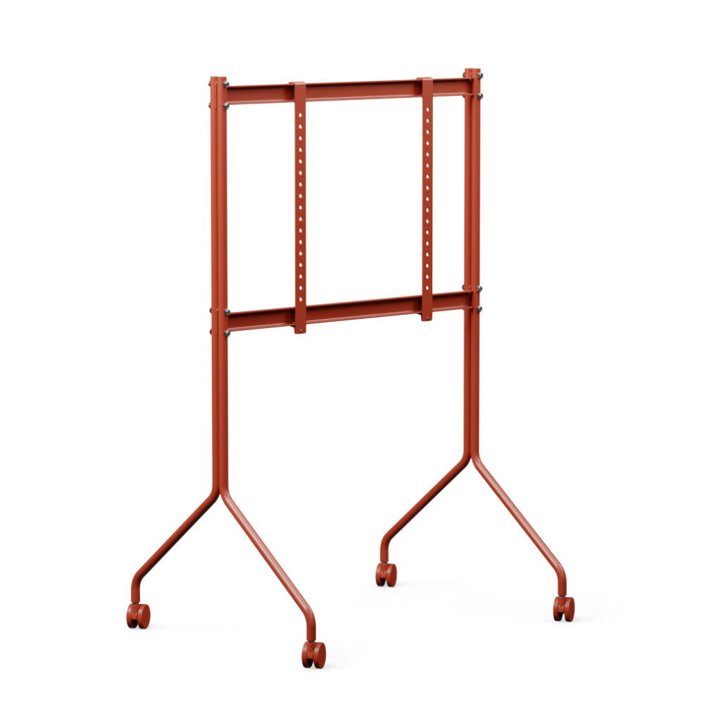 Moon Rollin' Tall TV Stander - Burnin' Red - Pedestal