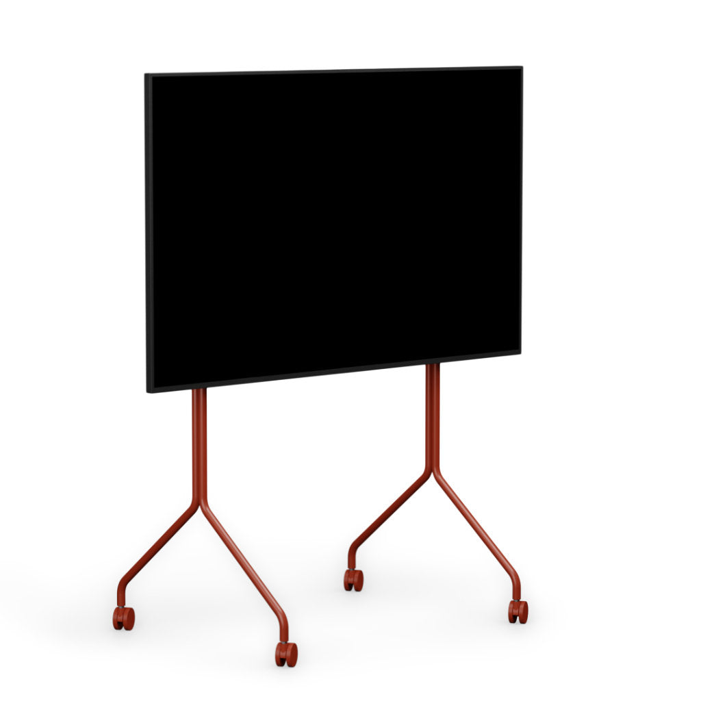 Moon Rollin' Tall TV Stander - Burnin' Red - Pedestal