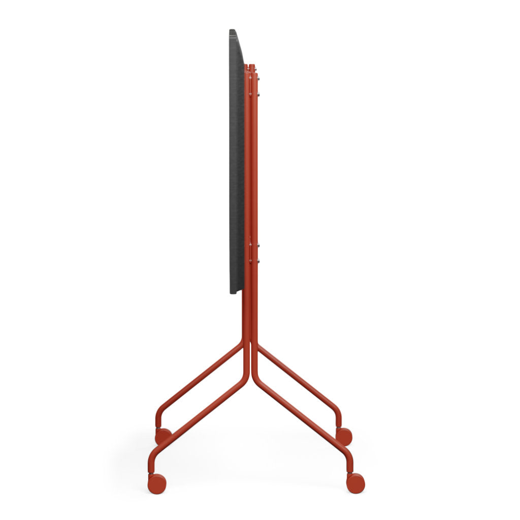 Moon Rollin' Tall TV Stander - Burnin' Red - Pedestal