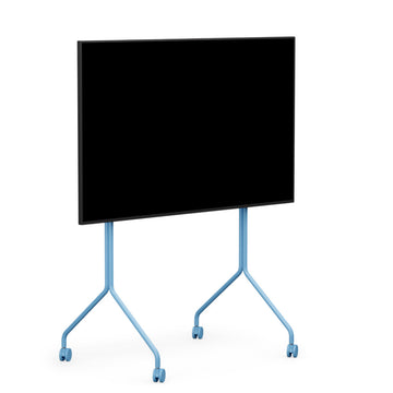 Moon Rollin' Tall TV Stander - Powder Blue - Pedestal
