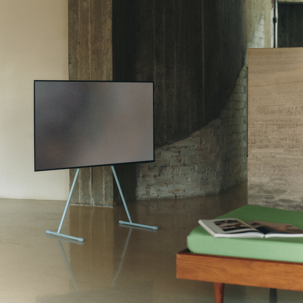 Viva TV Stander - Powder Blue - Pedestal