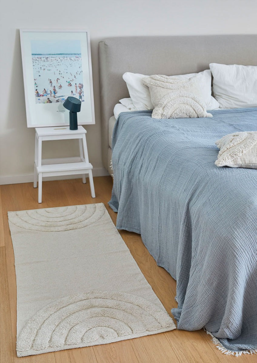 Rainbow Cotton Bademåtte - Natural, Oekotex - 60x90 - Liv Interior