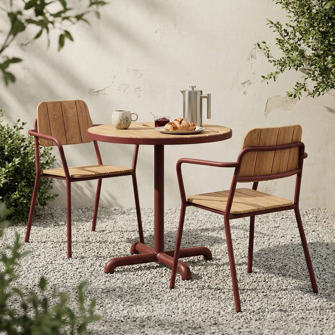 Kirra Café Table - Chestnut - SACKit