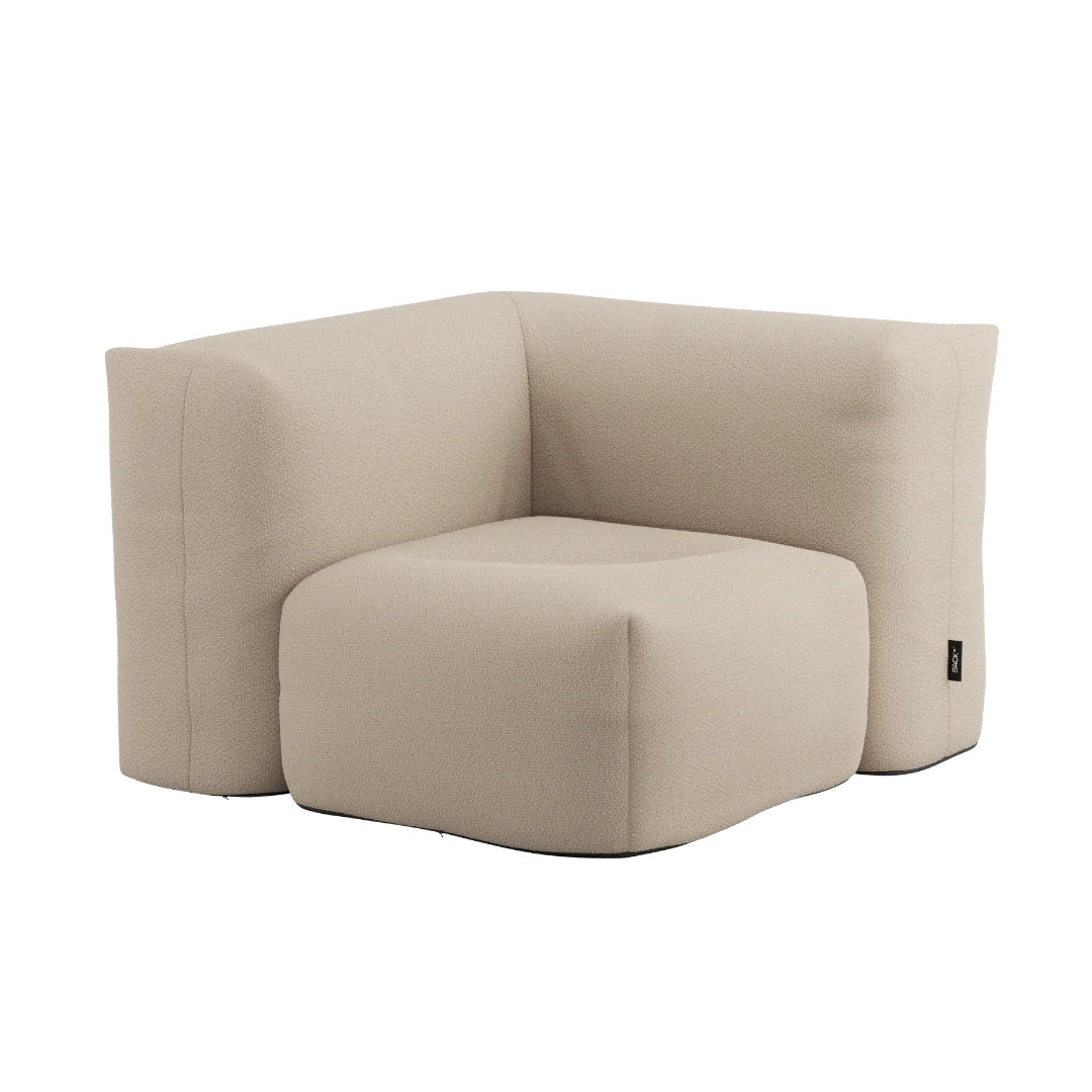 Soft Udendørs Sofa - Corner - Boucle Beige - SACKit