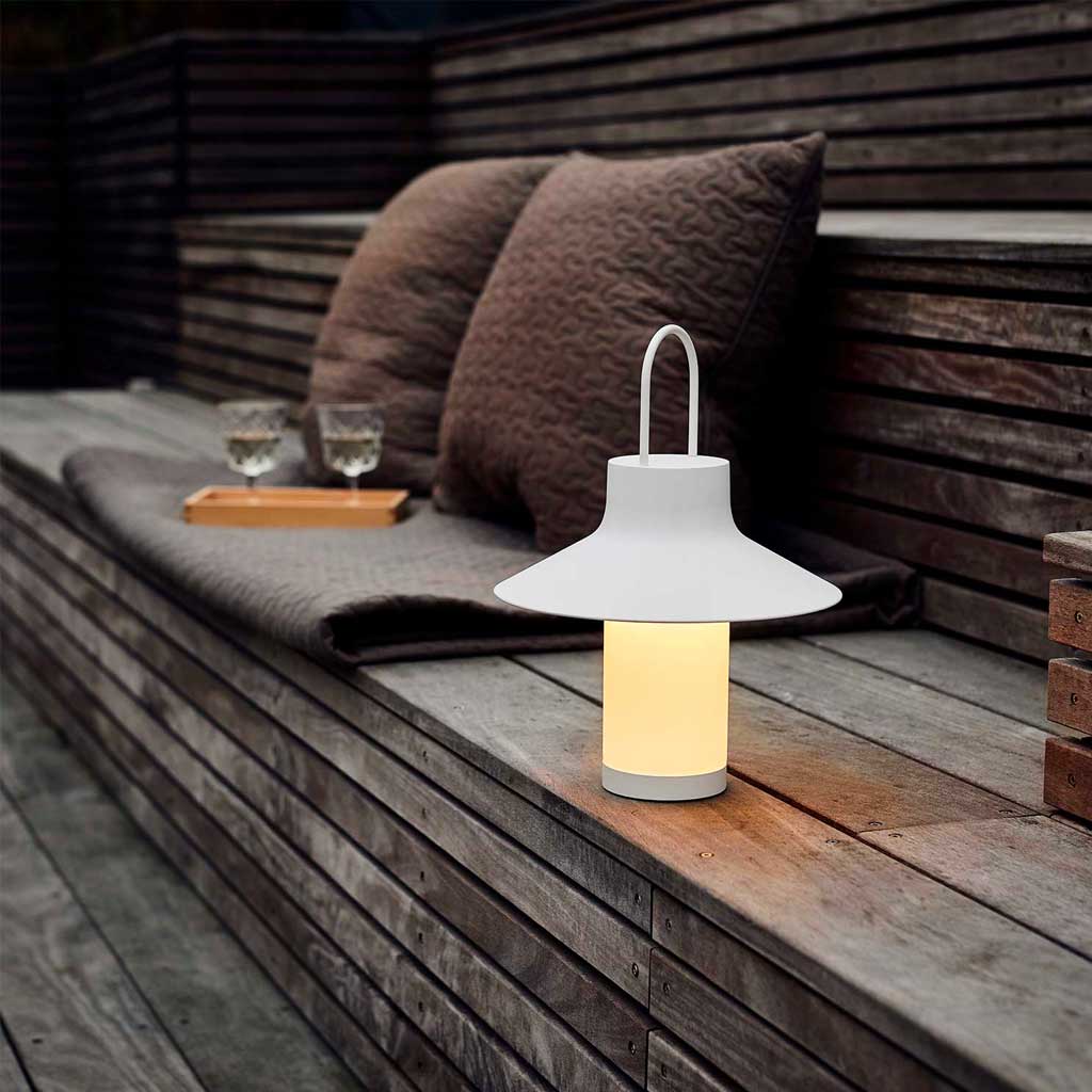 Shadow Batteri Bordlampe - Large - Hvid - Loom Design