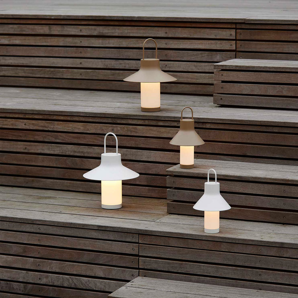 Shadow Batteri Bordlampe - Large - Gråbeige - Loom Design
