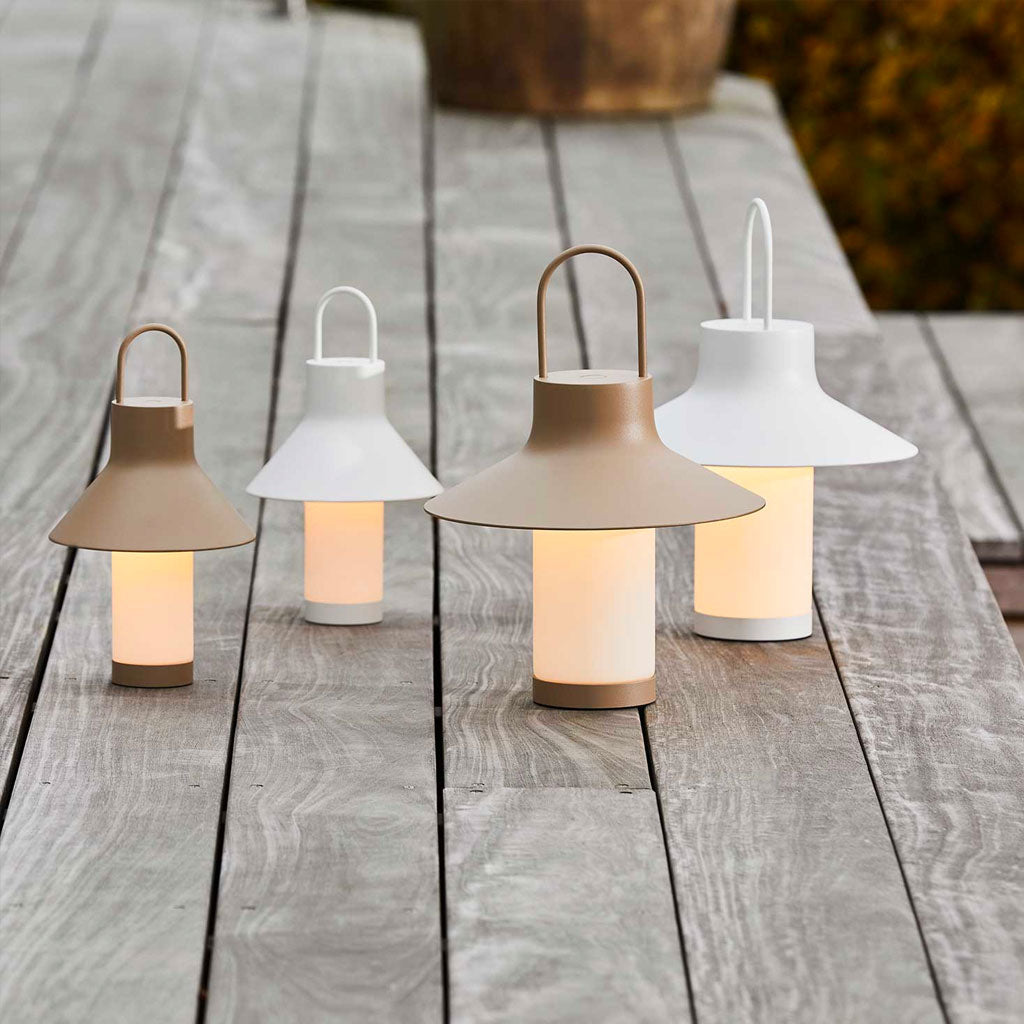Shadow Batteri Bordlampe - Large - Gråbeige - Loom Design