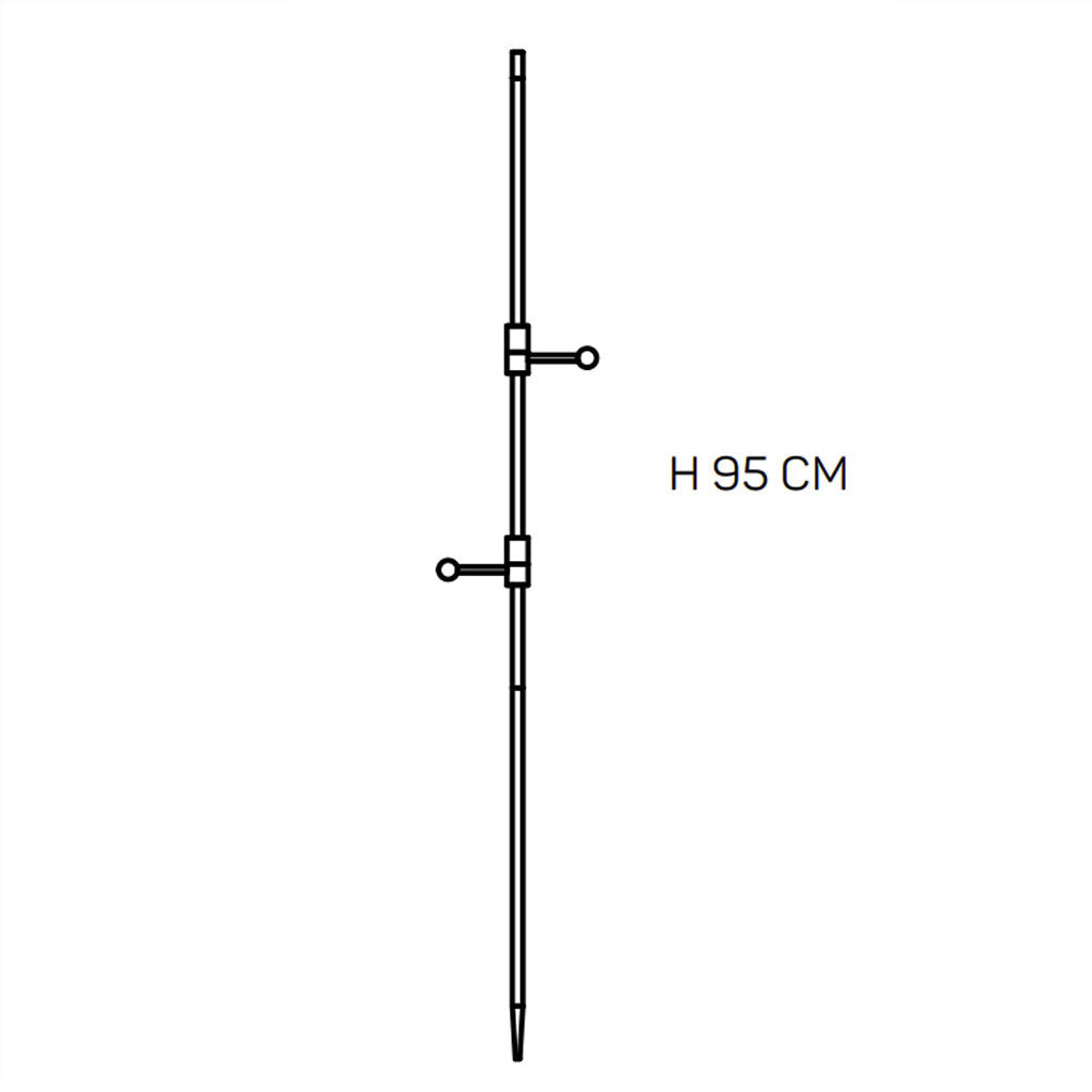 Sia Click Spot Batteri havelampe med Sia Base Spike - Sort - Loom Design