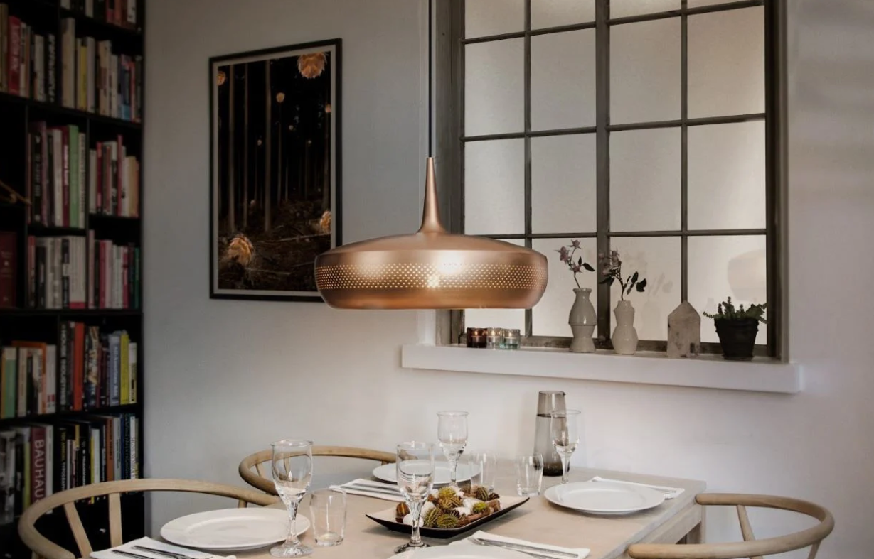 Clava Dine V2 - Børstet Kobber - Ø: 43 cm H: 28 cm - Umage