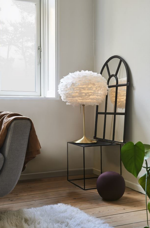 Champagne Bordstander m/USB - Børstet Messing - H: 42 cm - Umage