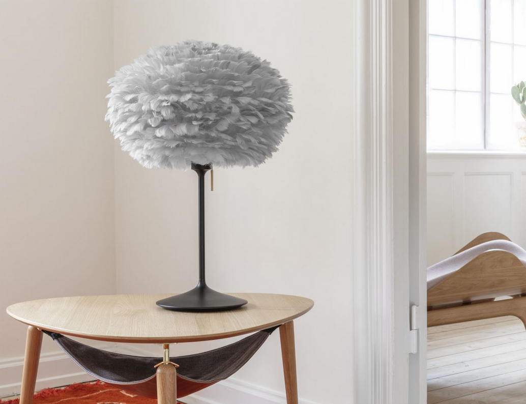 Champagne Bordstander m/USB - Sort - H: 42 cm - Umage