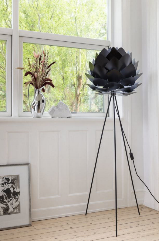 Tripod Lampestander Gulv - Sort - H: 109 cm - Umage