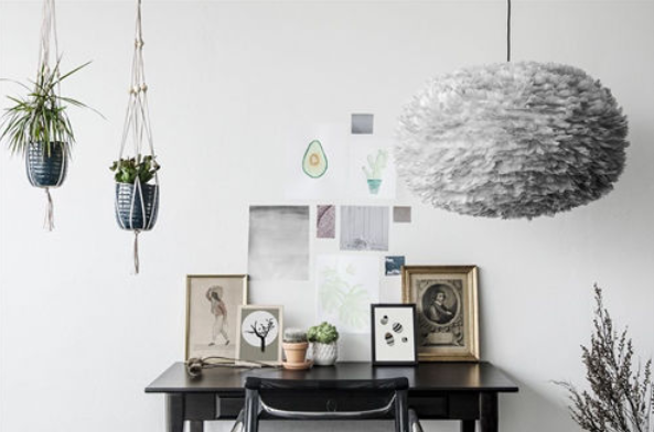 Eos Lampeskærm - Light Grey - XL Ø:75 cm - Umage