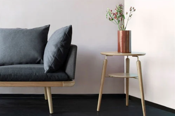 My Spot Sidebord - Eg/Messing - H: 59 cm - Umage