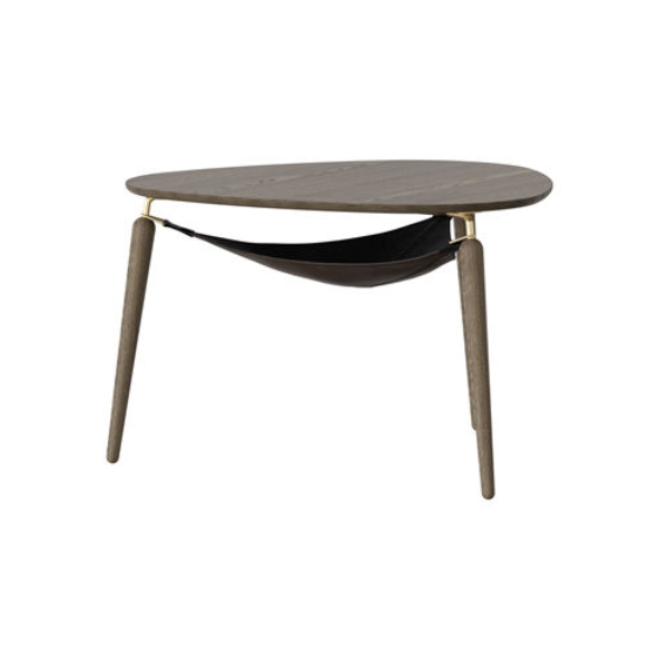 Hang Out Sofabord - Dark Oak/Brass - H: 49 cm - Umage