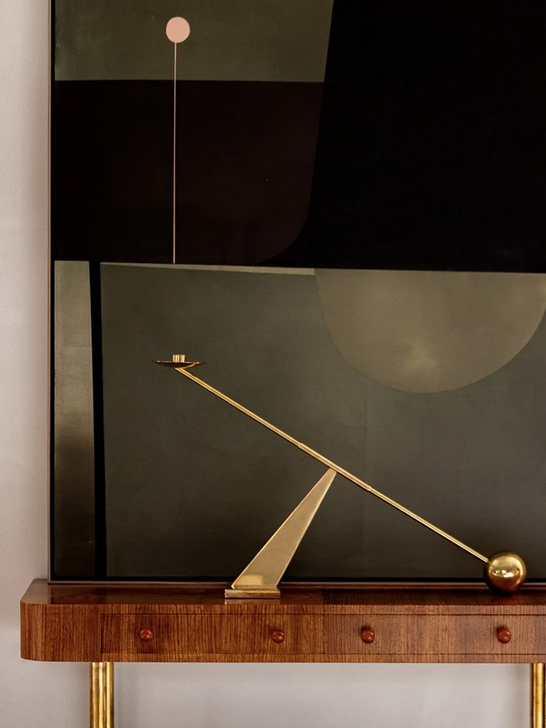 Interconnect Candle Holder - Lysestage - Poleret messing - Audo Copenhagen