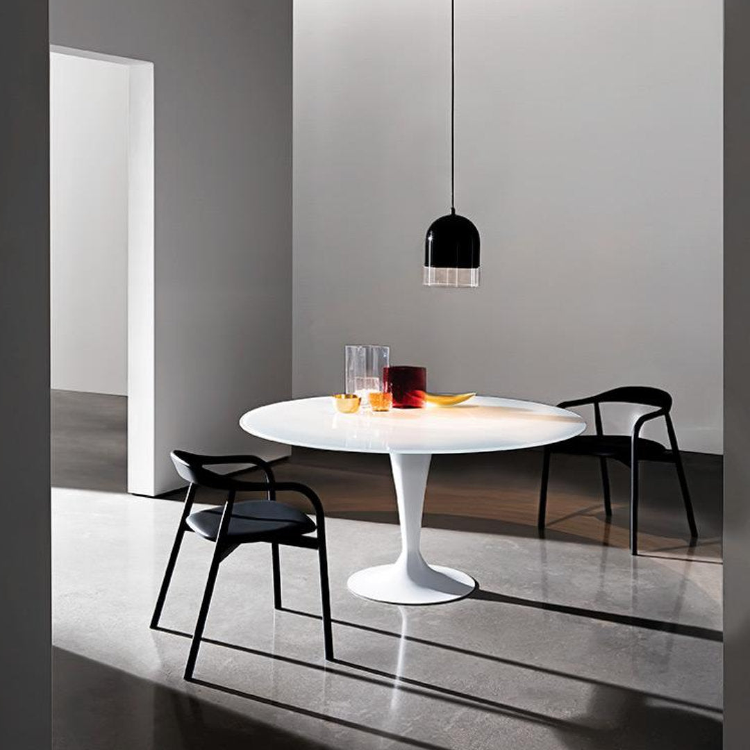 Flûte round spisebord - Ceramic - Sovet Italia