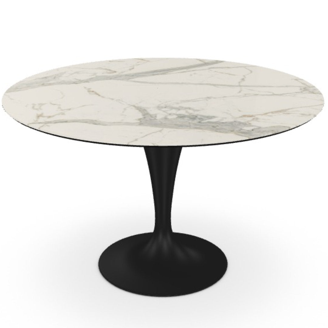 Flûte round spisebord - Ceramic - Sovet Italia