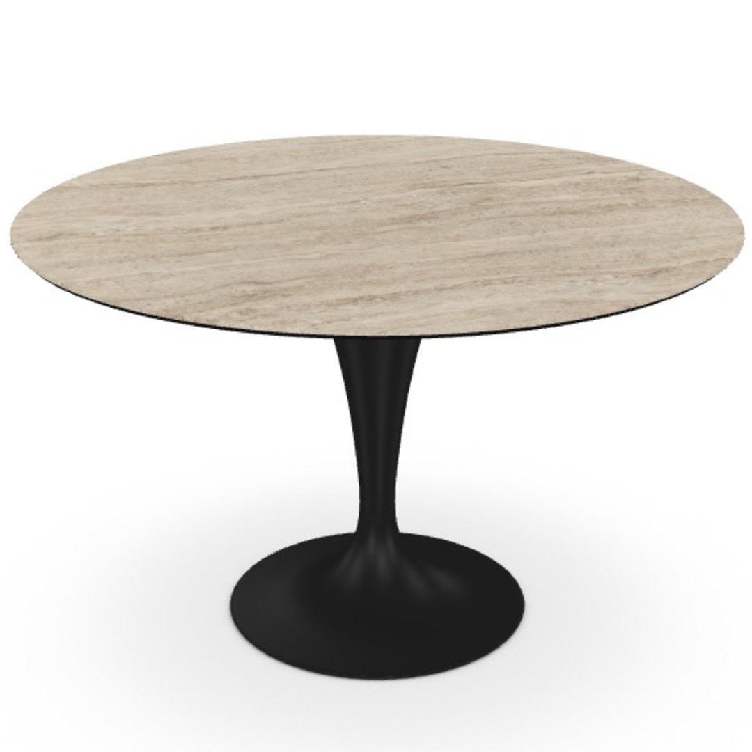 Flûte round spisebord - Ceramic - Sovet Italia