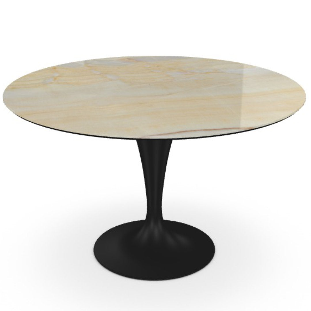 Flûte round spisebord - Ceramic - Sovet Italia