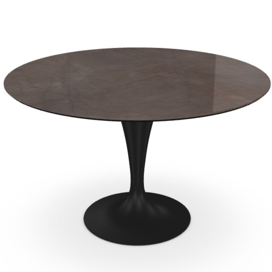 Flûte round spisebord - Ceramic - Sovet Italia