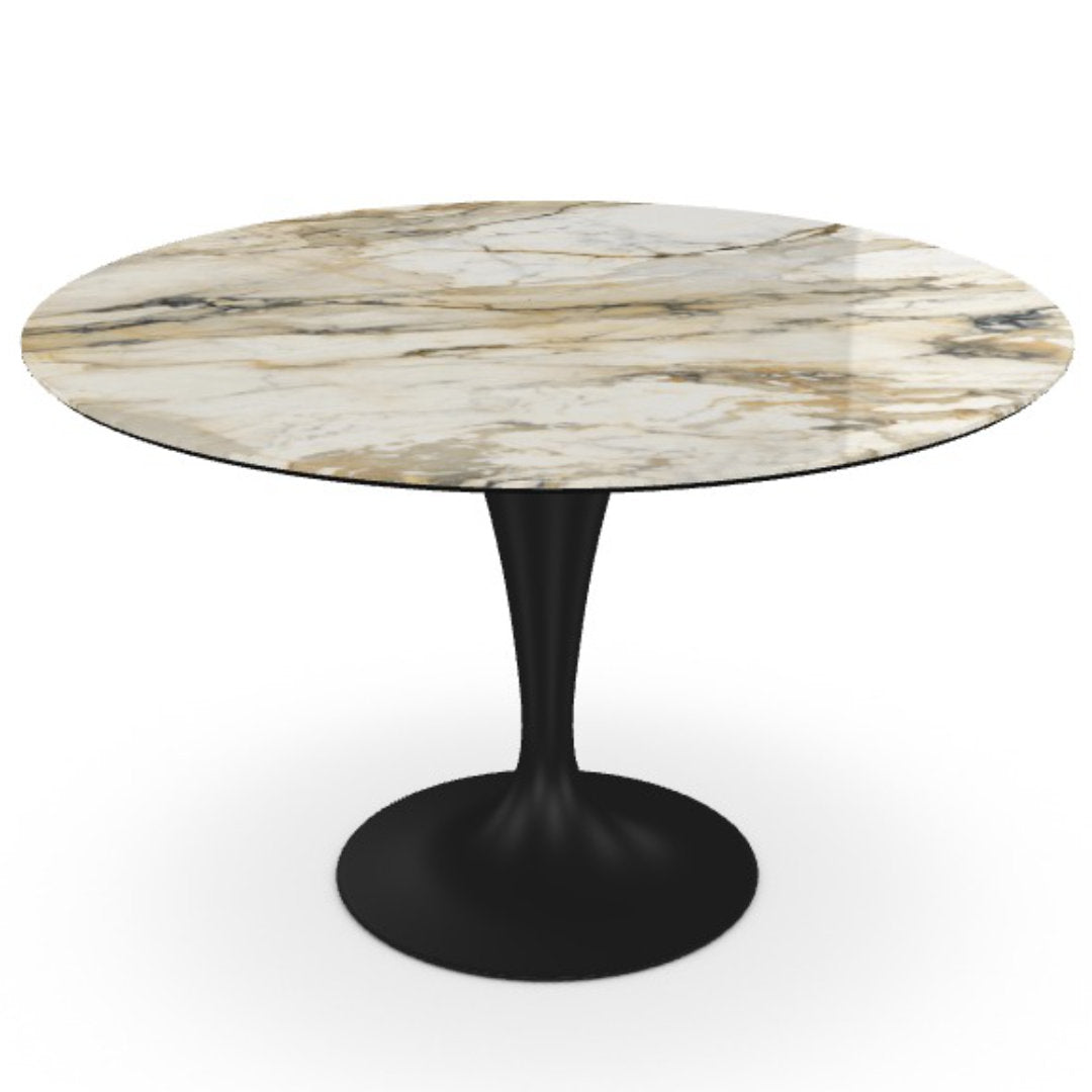 Flûte round spisebord - Ceramic - Sovet Italia