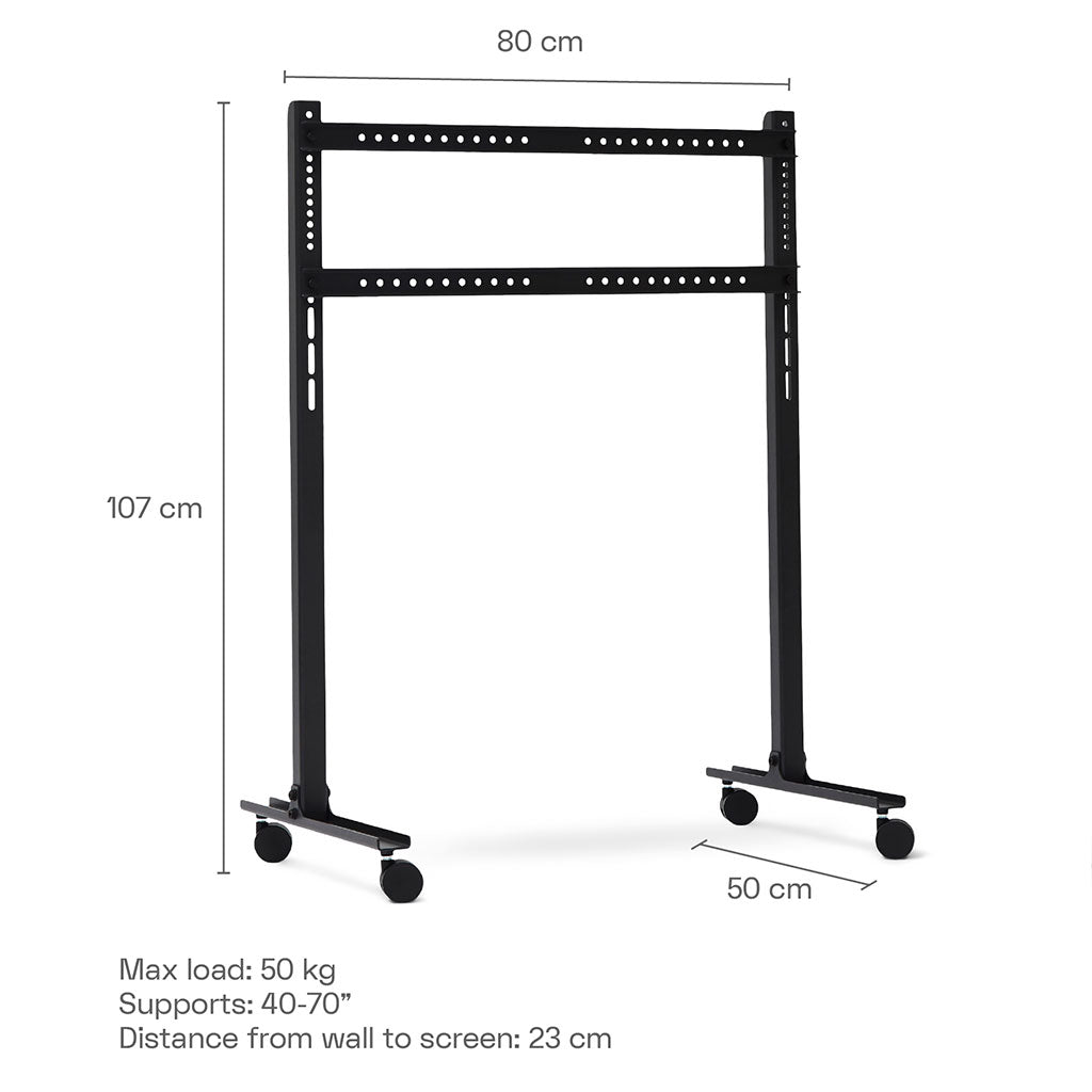 Straight Rollin' TV Stander - Mushroom - Pedestal