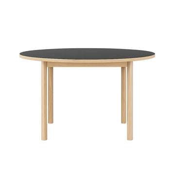 Essential Oak spisebord - Ø120 - Charcoal - Tablelab