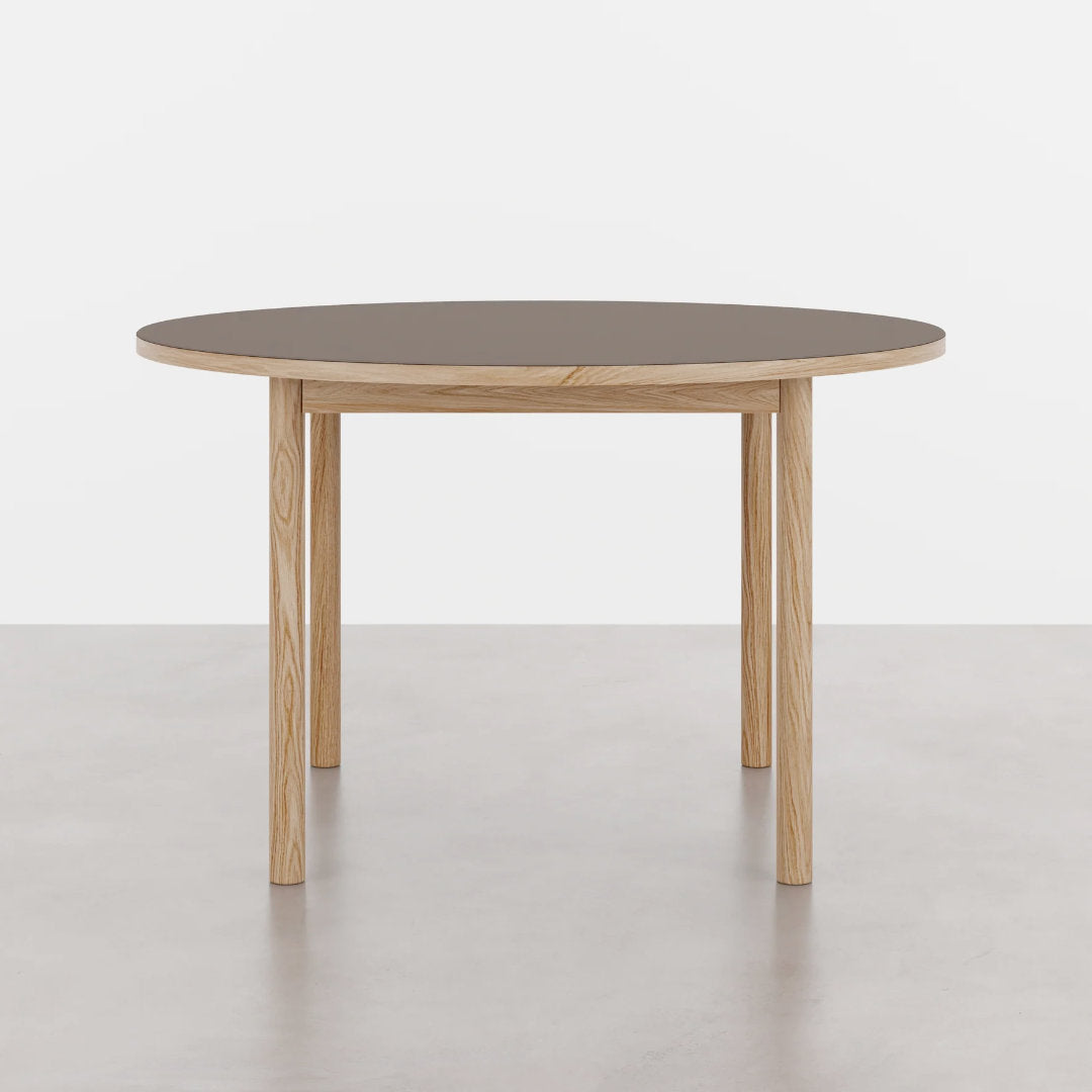Essential Oak spisebord - Ø120 - Espresso - Tablelab