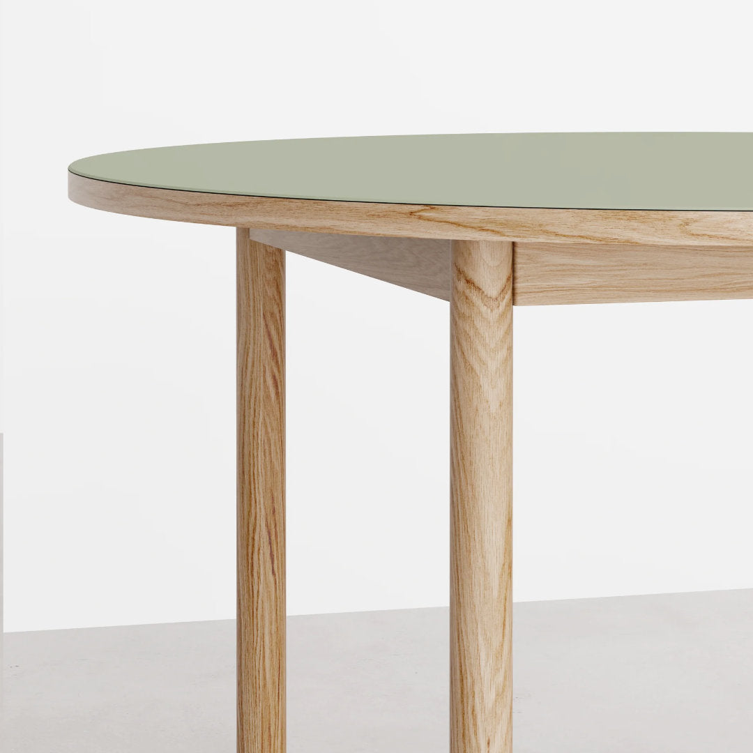 Essential Oak spisebord - Ø120 - Olive - Tablelab